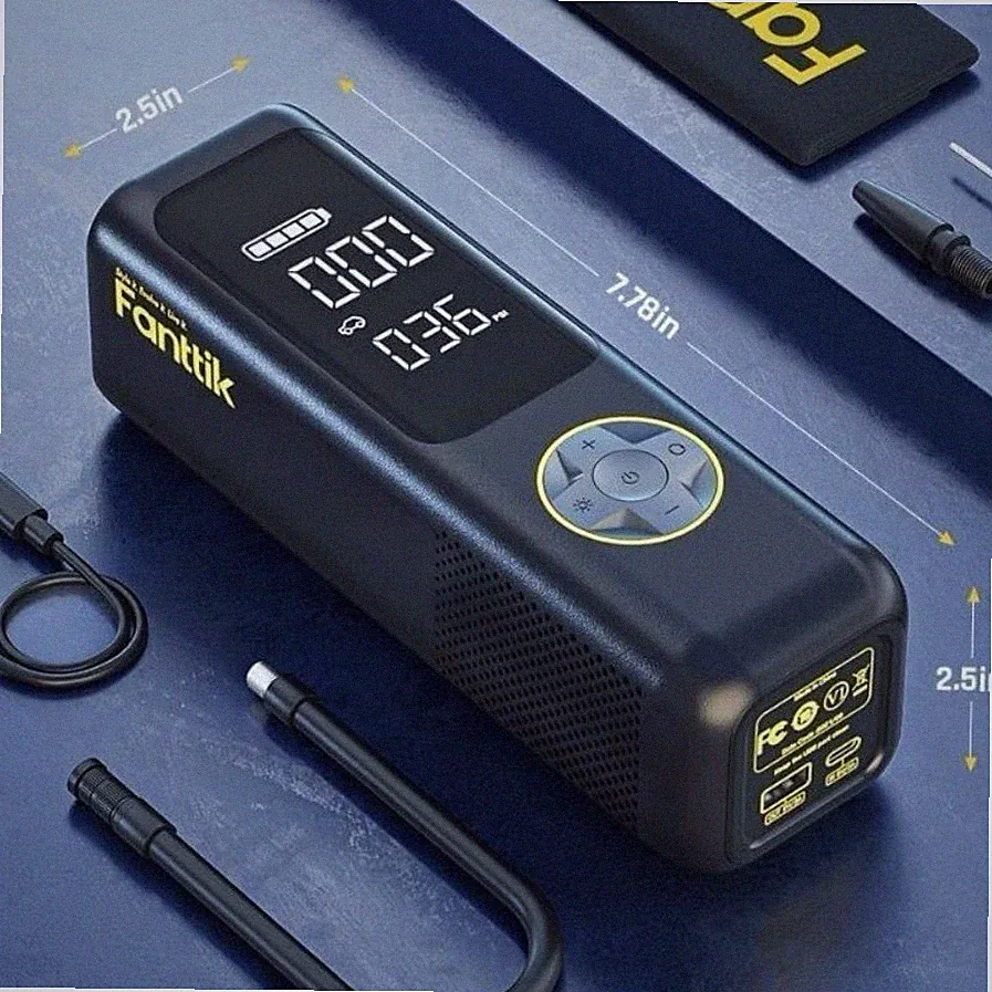 Fanttik Portable Air Compressor Jet-Inflate LED Display Auto Shut-Off