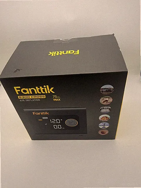 Fanttik S300 Cross Portable Tire Inflator, Paddle Board Pump with Light