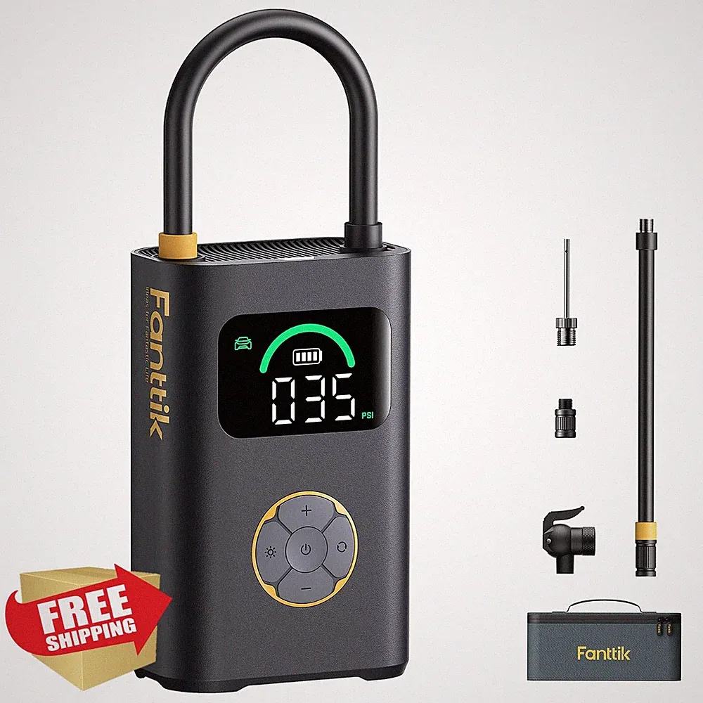 Fanttik X10 Pro Max Tire Inflator SUV Portable Air Compressor 150PSI Cordless
